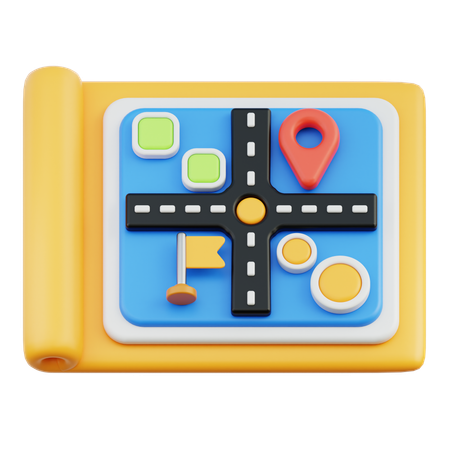 City Map  3D Icon