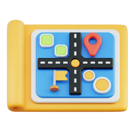 City Map  3D Icon