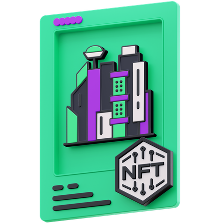 City NFT  3D Illustration