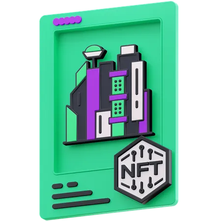 City NFT  3D Illustration