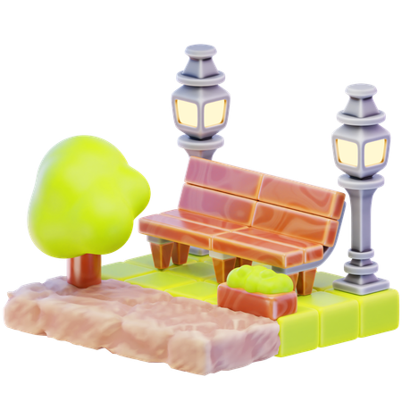 City Park  3D Icon