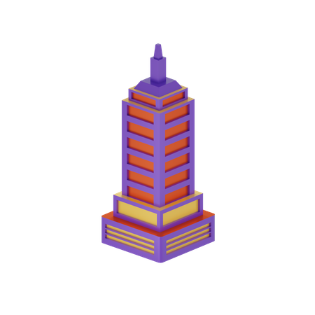 City Tower  3D Icon