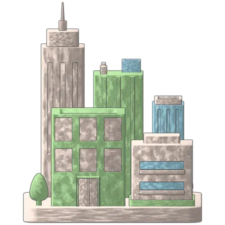都市景観  3D Icon