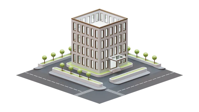 Cityscape Building  3D Illustration