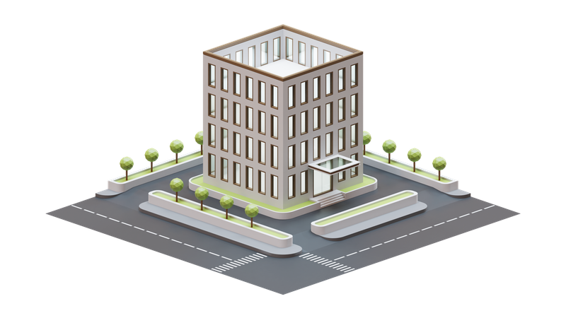 Cityscape Building 3D Illustration