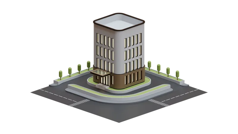 Cityscape Building  3D Illustration