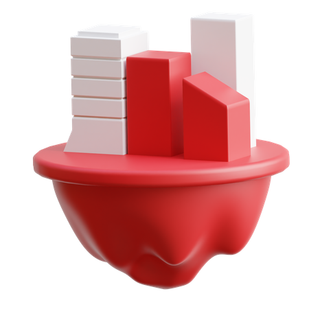 Ciudad metaversa  3D Icon