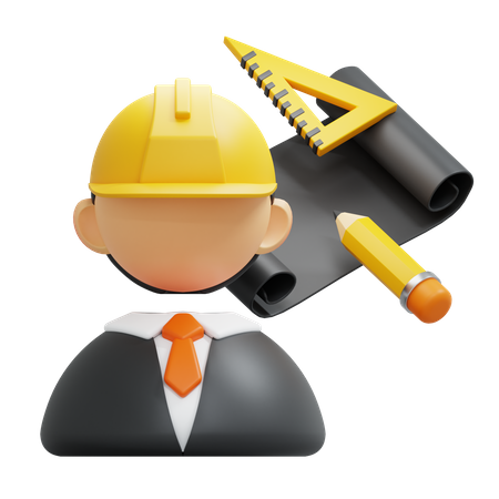 Civil Engineer  3D Icon