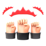 human rights emoji 3d