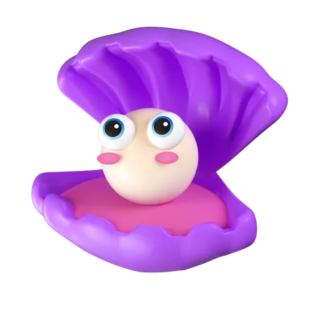 Clam  3D Icon