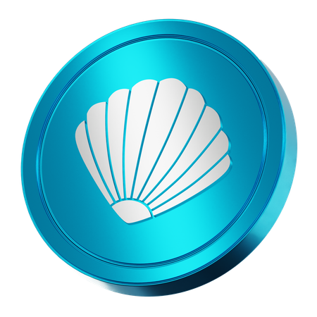 Clam Coin  3D Icon
