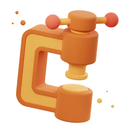 3 D Illustration Render Of Clamp Tool Icon Designs Perfect For Woodworking Construction DIY And Crafting Themed Projects To Enhance Your Designs 3D Icon
