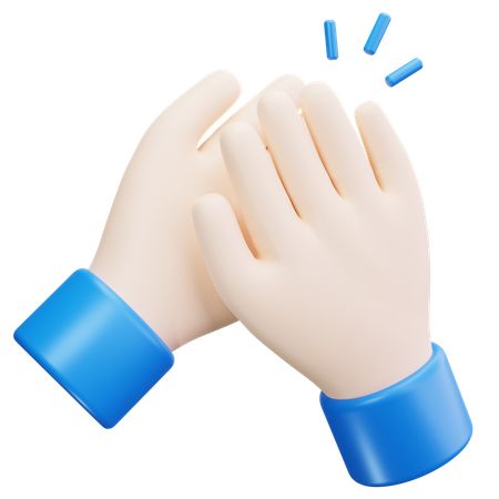 Clap Gesture  3D Icon