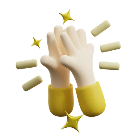 Clap Hand  3D Icon