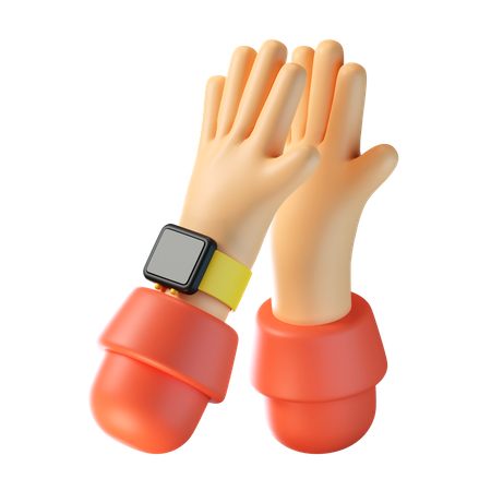 Clap Hand Gesture  3D Icon