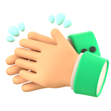 Clap Hand Gesture  3D Icon