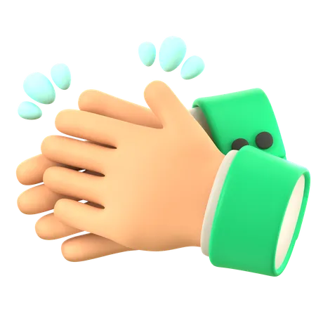 Clap Hand Gesture  3D Icon