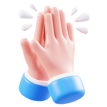 Clap Hand Gesture  3D Icon