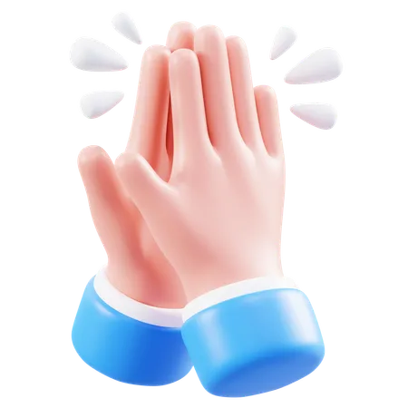 Clap Hand Gesture  3D Icon