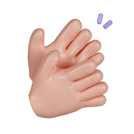 Clap Hand Gesture  3D Icon