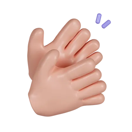 Clap Hand Gesture  3D Icon