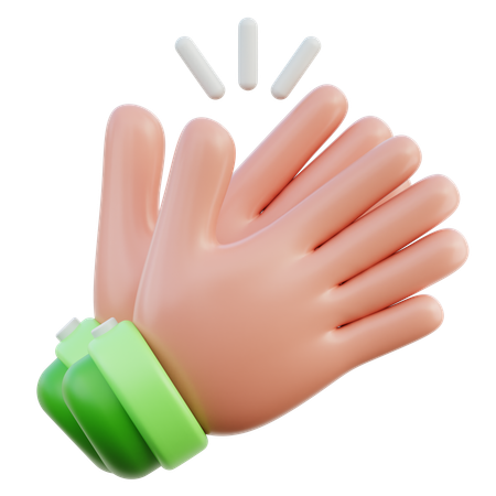 Clap Hand Gesture  3D Icon