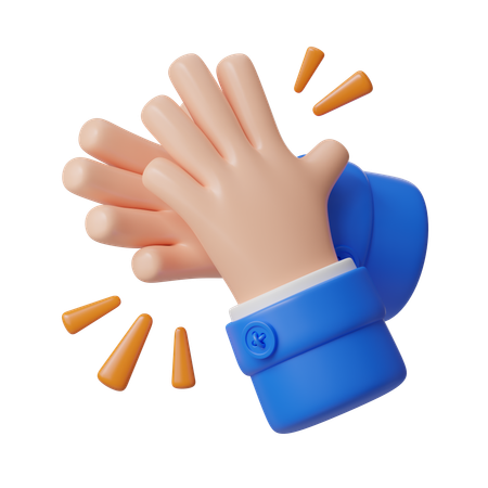 Clap Hand Gesture  3D Icon
