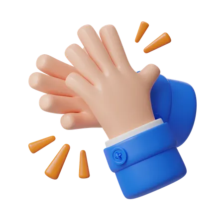 Clap Hand Gesture  3D Icon