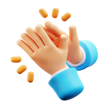 Clap Hand Gesture  3D Icon