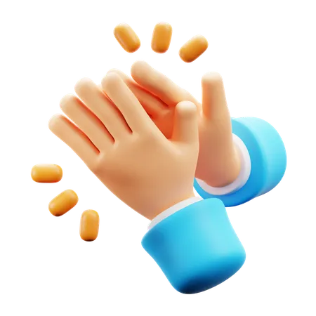 Clap Hand Gesture  3D Icon