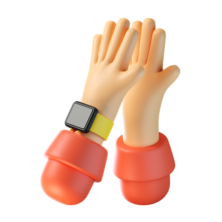 Clap Hand Gesture  3D Icon