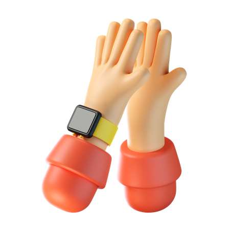 Clap Hand Gesture 3D Icon