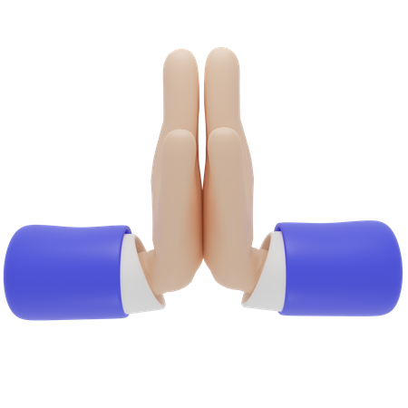 Clap Hands Gesture  3D Icon