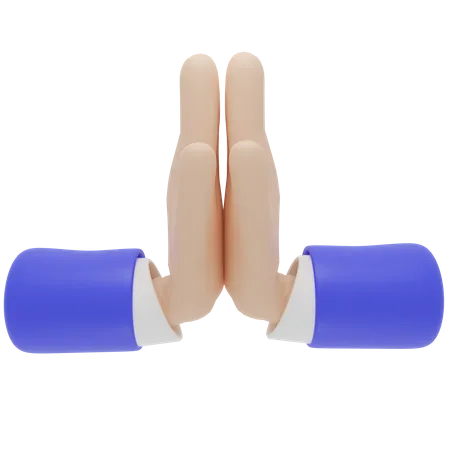 Clap Hands Gesture  3D Icon