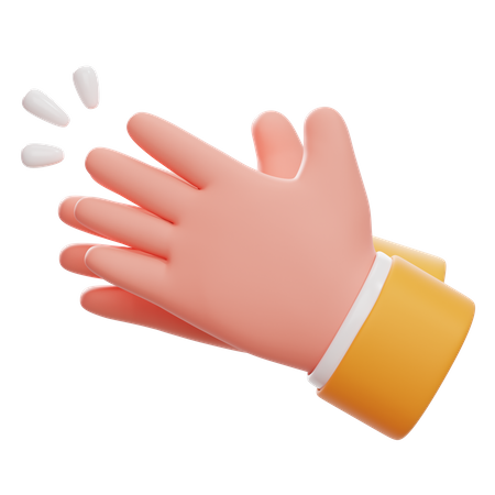 Clap The Hands Gesture  3D Icon