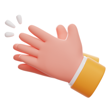 Clap The Hands Gesture  3D Icon