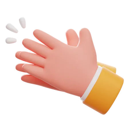 Clap The Hands Gesture  3D Icon