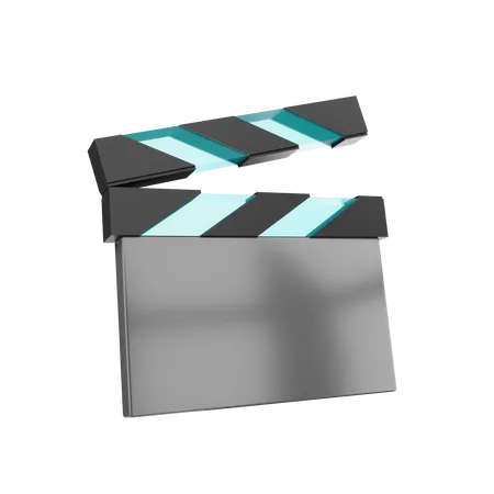 3 D Render Film Clapper Illustration 3D Icon