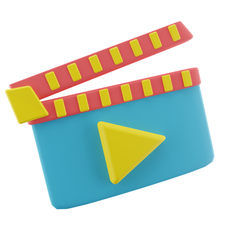 Clapboard film  3D Icon