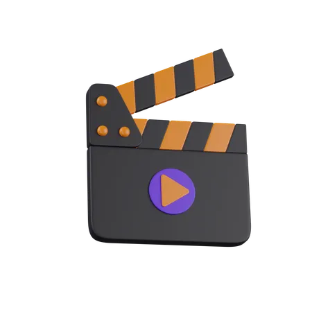 Clapper board  3D Icon