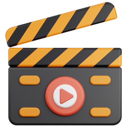 Clapper Box  3D Icon