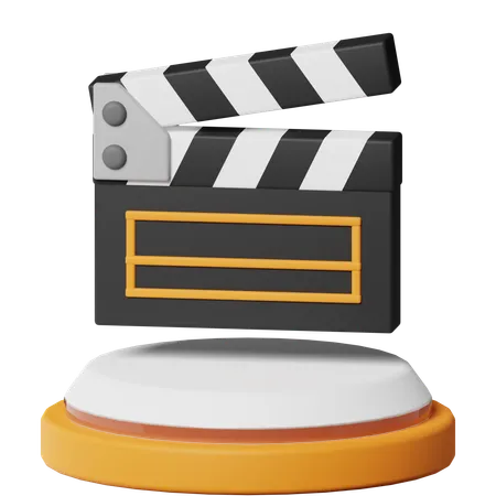Clapper Movie  3D Icon