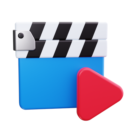 カチンコ  3D Icon