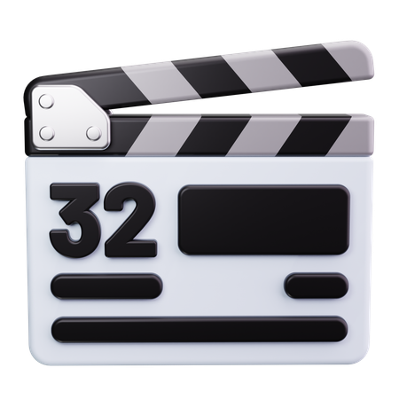 Clapperboard  3D Icon