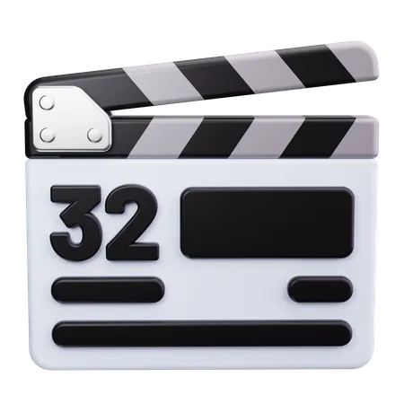 Clapperboard  3D Icon