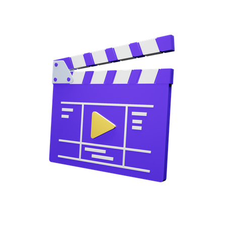 Clapperboard  3D Icon