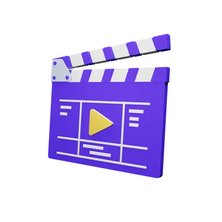 Clapperboard  3D Icon