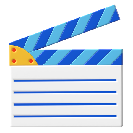 Clapperboard  3D Icon