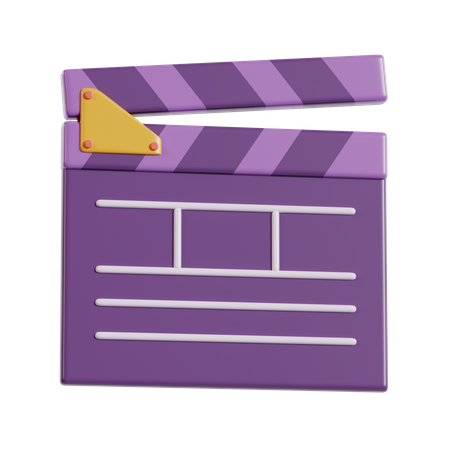 Clapperboard  3D Icon