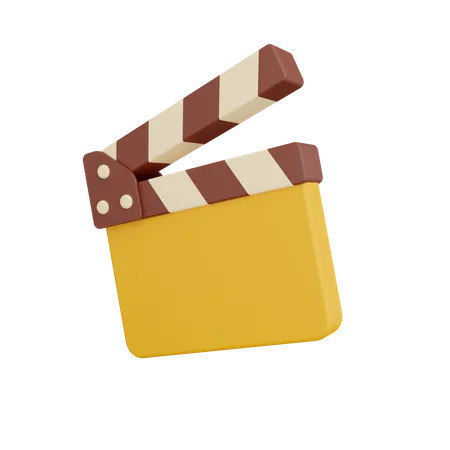 Movie Clapperboard 3 D Illustration 3D Icon